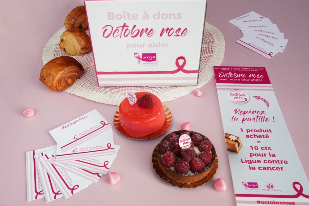 Les boulangers mobilisés pour la campagne Octobre rose 2022 Moulin