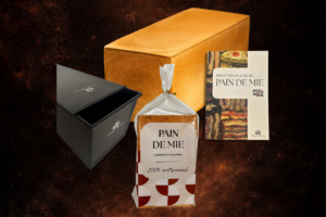 La nouvelle gamme de pain de mie : moule, pain de mie, livret recettes, sachets, Moulin Maury